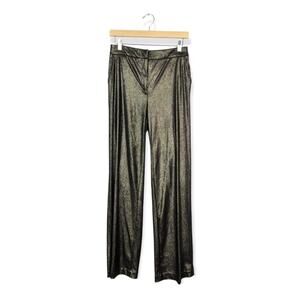 Joie Metallic Shimmer Straight Leg Stretch Pants